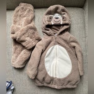 Sloth costume (18 months)